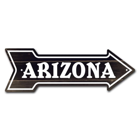 SignMission P-ARROW8-999974 8 x 24 in. Wide Arizona 2 Arrow Sign