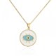 thumbnail image 1 of Collar de ojo de demonio, collar de protección con colgante de ojo azul, joyería para mujeres, niñas Feliz Sencillez, 1 of 4