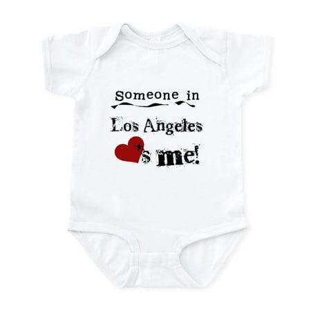 

CafePress - Los Angeles Loves Me Infant Bodysuit - Baby Light Bodysuit Size Newborn - 24 Months