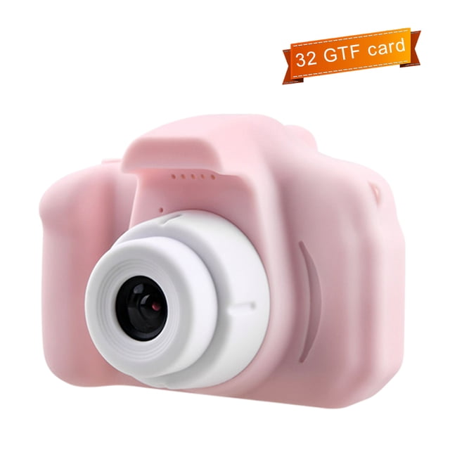Cámara digital para niños 1080P Videocámara de juguete para niños 2 pulgadas LCD Cámara impermeable Regalo estándar con tarjeta TF de 32 GB Guardurnaity FN0326-10B