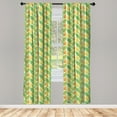 thumbnail image 3 of Ambesonne Flower Curtains, Hand Drawn Branches, Pair of 28"x95", Multicolor, 3 of 5