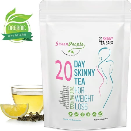 GreenPeople Skinny Tea, Diet Detox Tea, Teatox and Appetite Suppressant, Reduce Bloating and Constipation for Weight Loss,