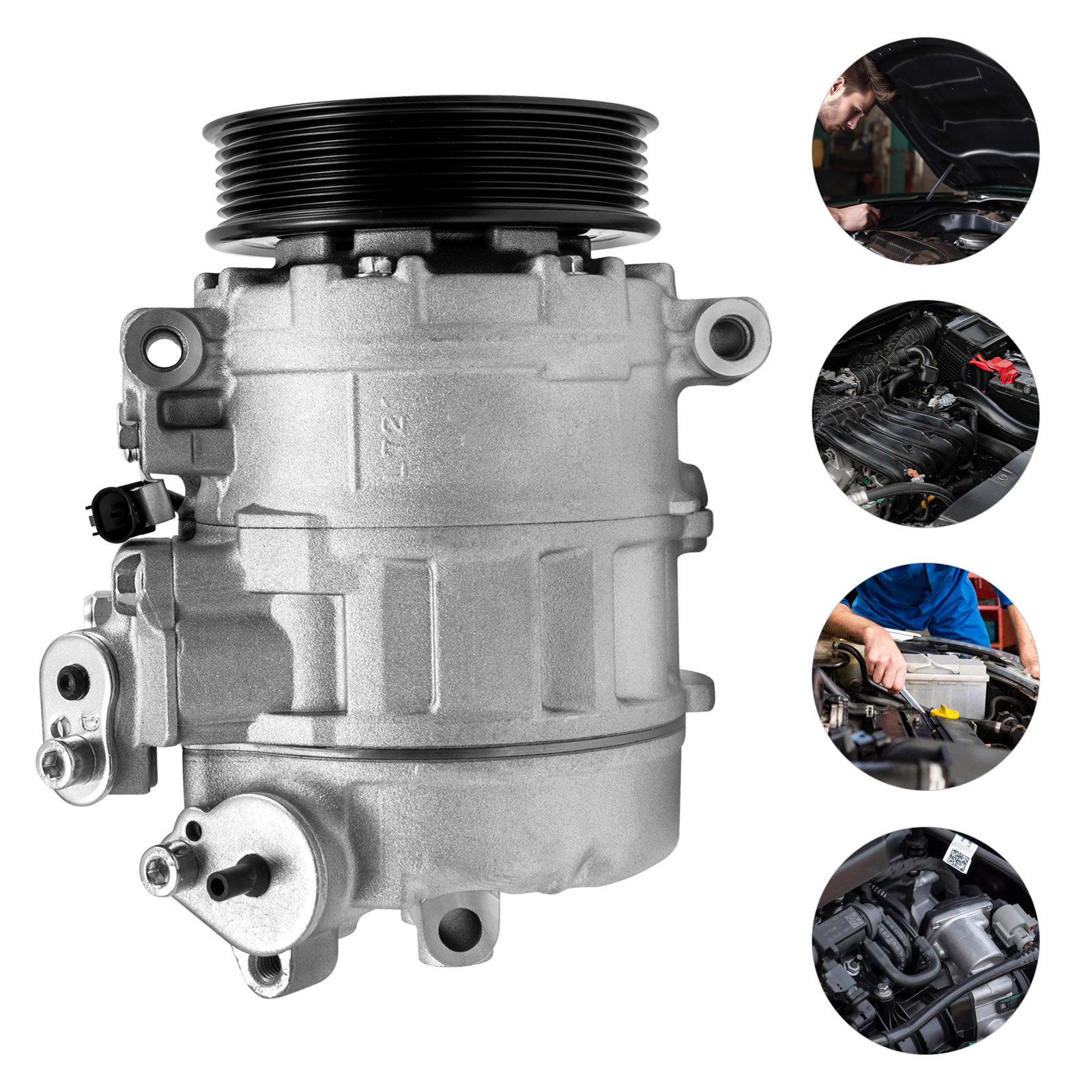 Air Conditioner Compressor W/ Clutch For BMW 325i 328i 330i 528i 525i 530i M3 2006 2007 2008 2009-2013