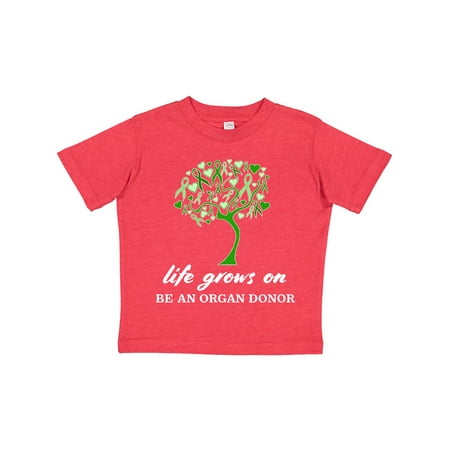 

Inktastic Life Grows On- Be an Organ Donor-green ribbon tree Gift Toddler Boy or Toddler Girl T-Shirt
