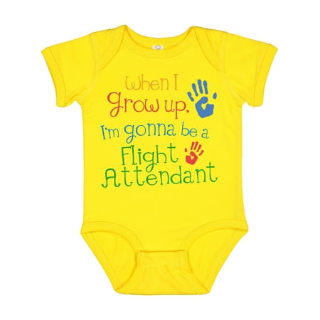 

Inktastic Flight Attendant Future Gift Baby Boy or Baby Girl Bodysuit