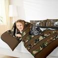 thumbnail image 4 of jejeloiu Jungle Deer Elk Queen Comforter Set,Brown Camo Camouflage Bedding Sets,Rustic Farmhouse Cabin Bedding Comforter Set For Teens,Super Cozy Room Decor Reversible,3pcs, 4 of 8