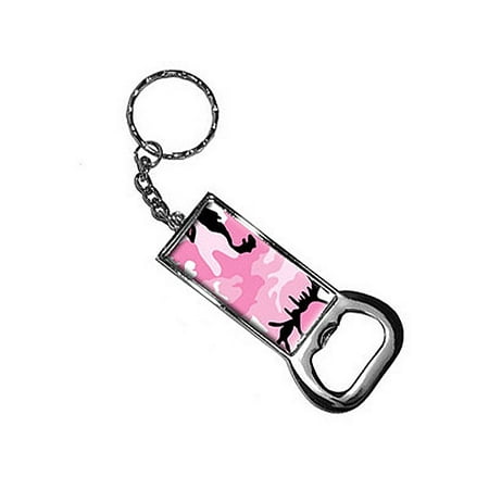 Graphicore Pink Camouflage Army Soldier Bottle Opener Keychain Com