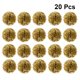 thumbnail image 2 of 20 bolas de flores de papel con pompones, bolas de flores de tejido a la moda, decoraciones para colgar en la pared para celebraciones de cumpleaños, bodas, fiestas (dorado), 2 of 5