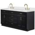 thumbnail image 7 of Ariel T067DWQRVOWHT Hepburn 67" Free Standing Double Basin Vanity Set - White, 7 of 7