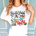 thumbnail image 5 of Santa&rsquo;s Favorite Nurse T-Shirt, Cheerful Christmas Tee, 5 of 5