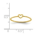 thumbnail image 2 of 14k Solid Yellow Gold Polished Love Heart Ring Size 7 Statement Ring for Women - .6 Grams, 2 of 2