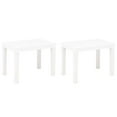 thumbnail image 1 of vidaXL Garden Benches 2 pcs White Plastic, 1 of 5