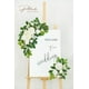 thumbnail image 2 of Letrero de bienvenida con diseño de estampado floral para decoración de boda, 2 unidades, color blanco, 2 of 8