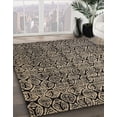 thumbnail image 3 of Ahgly Company Machine Washable Indoor Rectangle Abstract Light French Beige Brown Area Rugs, 8' x 12', 3 of 7