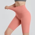 thumbnail image 4 of Work Out Shorts Gym for Solid Color Yoga Sports Tight Shorts, 4 of 5