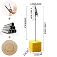 thumbnail image 2 of 8 clips para portafotos con clip de cocodrilo y base de madera, clip para portafotos, base de cubo de madera, clip para notas, soporte para fotos recto con clip de cocodrilo y base de pino Sincero Electrónica, 2 of 5