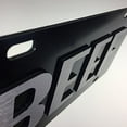 thumbnail image 6 of JASS GRAPHIX Beef License Plate Brushed Aluminum on Black 2-D Farmer Heavy Duty, 6 of 6