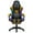 Yellow, variant on Hoffree Gaming Chair with Speakers Big and Tall Office Chair with Footrest Heavy Duty Gamer Chair with Lumbar Support Height Adjustable 360-Swivel Seat and Headrest for Adults, 400lbs