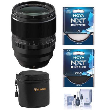 UPC: 0192223180352 | XF 50mm f/1.0 R WR Lens  Black  Bundle with Hoya 77mm UV+CPL Filter Kit  Lens Case  Cleaning Kit