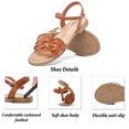 thumbnail image 3 of Ataiwee Women's Flat Slide Sandals - Stylish Adjustable Lace-up Cross-strap Flat Summer Sandals., 3 of 8