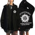 thumbnail image 2 of Abrigo unisex de moda para otoño e invierno con estampado sobrenatural y cremallera, sudadera informal de manga larga para mujer y hombre, sudadera con cremallera estilo Harajuku, 2 of 5