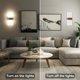 thumbnail image 3 of Lámpara de pared moderna LED con atenuación Rewera, luz de noche con luz de juego, adecuada para salas de estar interiores, etc., 3 of 5
