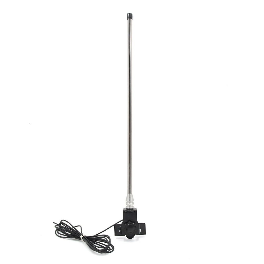 51cm Length Silver Tone Car Screw Fixing Radio FM AM Antenna Aerial