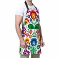thumbnail image 4 of Yehwow Traditional Floral Polish Folk Bib Apron For Kitchen BBQ Gardening With Adjustable Neck Strap 27x31 Inch, 4 of 4