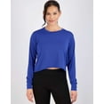 thumbnail image 2 of Real Essentials 5 Pack: Women's Dry Fit Crop Top - Long Sleeve Crew Neck Stretch Athletic Tee (Available in Plus Size), 2 of 7