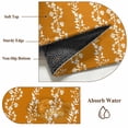 thumbnail image 6 of Small Round Rug 3Ft Washable Non-Slip, Orange Spring Leaves Circle Area Rugs for Living Room Bedroom, Pastoral Botanical Striped Flowers Indoor Floor Mats Carpet Runner for Home Decor, 6 of 8