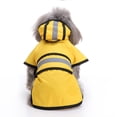 thumbnail image 4 of Impermeable de moda para perros grandes, impermeable para cachorros grandes, impermeable reflectante (1 unidad, amarillo, L), 4 of 5