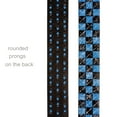 thumbnail image 4 of Snap On 1 1/2" Blue & Black Checkerboard Punk Rock Studded Belt, 4 of 5