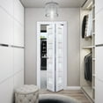 thumbnail image 3 of Sliding Closet Bi-fold Doors | Veregio 7455 White Silk with Frosted Glass, 3 of 5