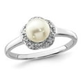 thumbnail image 1 of Freshwater Cultured Pearl Ring 6mm in Sterling Silver, 1 of 4