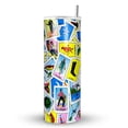 thumbnail image 1 of Termo Skinny De Acero Popote 600ml Lotería Mexicana Mod.g94, 1 of 4