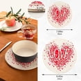 thumbnail image 2 of SKYSONIC Valentines Day Heart Pot Holders Trivets, 2 Pcs Heat Resistant Trivets,Red Romantic Cotton Thread Weave Mats for Hot Pads Pans Pot Bowl Teapot for Kitchen Decor, 2 of 7