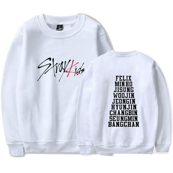 Stray Kids Merch Fashionable casual round neck unisex long sleeved pullover