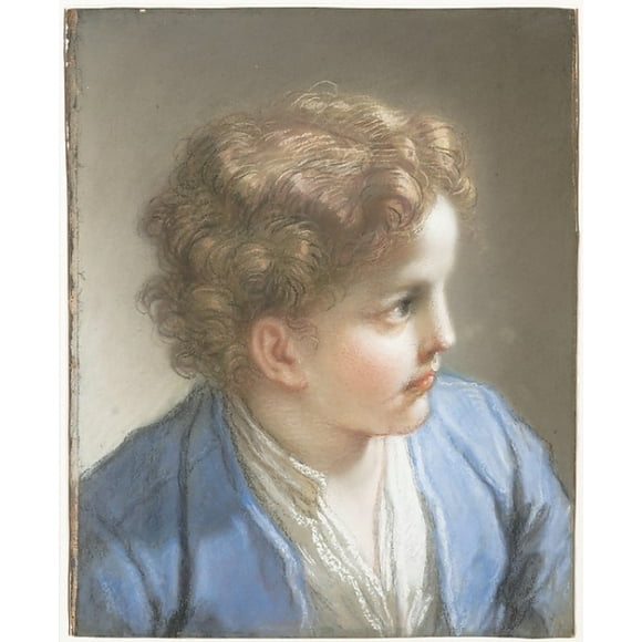 Study of a Boy in a Blue Jacket Poster Print by Benedetto Luti (Italian, Florence 1666 �1724 Rome) (18 x 24)