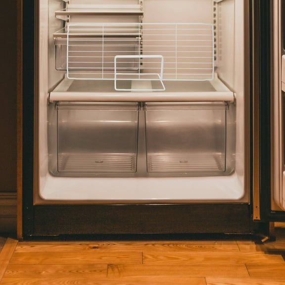 OATIPHO 1Set White Iron Mesh Freezer Shelf Divider for Compact Space Refrigerator Organization