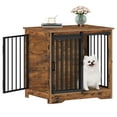 thumbnail image 4 of 27.2"Dog Crate Furniture with Barn Door,Wooden Pet Cage End Table for Small Medium Dogs up to 22 lb, 4 of 8
