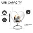 thumbnail image 2 of Yatskia White Cat Mini Funeral Keepsake Urns for Human Ashes Adult Brother and Sister, Little Cremation Burial Urn for Ashes Adult Male, (Heart Pack of 1, 3 Inch), 2 of 8