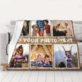thumbnail image 3 of Custom Blankets with Photos Personalized Picture Blankets Customized Photo Blanket Gifts Birthday Gift for Wife Husband Girlfriend Boyfriend, 3 of 6