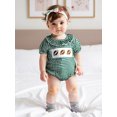 thumbnail image 4 of BemeyourBBs Baby Girl Plaid Romper Round Neck Short Sleeve Bubble Ruffle Jumpsuit, 4 of 9