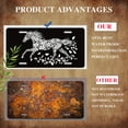 thumbnail image 5 of License Plate,Floral Horse Silhouette Decorative Front,Personalized Stainless Steel License Plate Cover For Men Women,12.2" X 6.2", 5 of 7