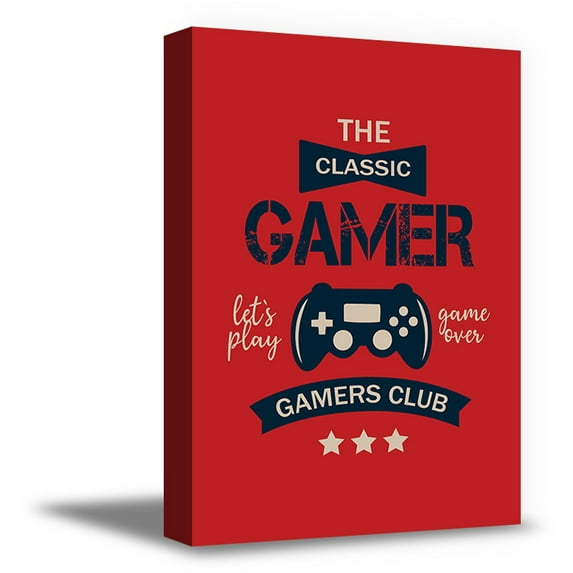 Awkward Styles Gamer Canvas Wall Art The Classic Gamers Club Home Decor Prints