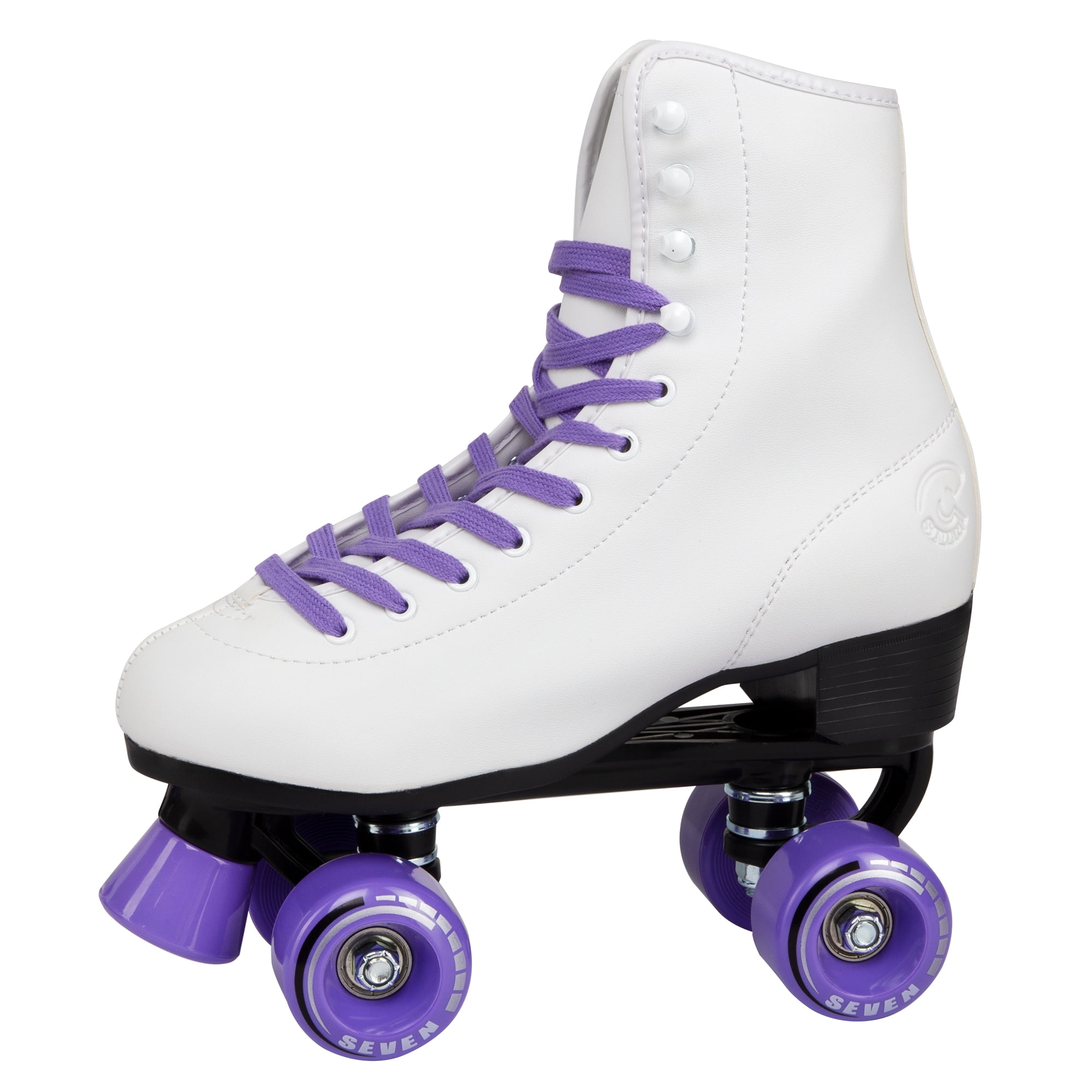 Details about   Quad RollerSkates Purple Flower for Women Size 5 Adult 4-Wheels 