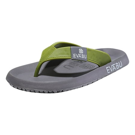 

Flip Flops for Men Men S foreign Trade Summer Simple Flip Flop Beach Shoes Flip Flops Eva Grey 45