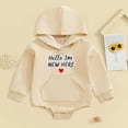 thumbnail image 2 of Hessimy Newborn Baby Girl Bubble Romper Summer Clothes Vintage Ruffle Short Sleeve Infant Onesie Bodysuits Outfit(Light Yellow, 2 of 8