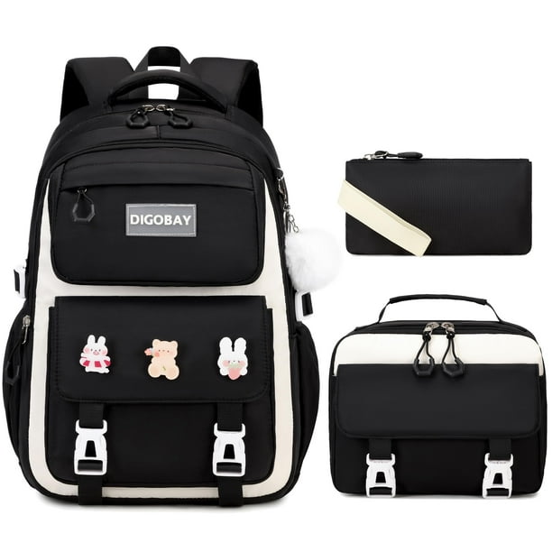 Set de mochila DIGOBAY para niñas con lonchera y estuche para lápices
