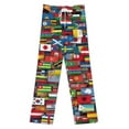 thumbnail image 3 of Flags of All Countries of The World Women's Pajamas Pajama Pants Women's Sleepwear Lounge Sleep Bottoms Stretch with Pockets, 3 of 7